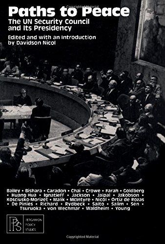 Beispielbild fr Paths to peace: The UN Security Council and its presidency (Pergamon policy studies on international politics) zum Verkauf von Wonder Book