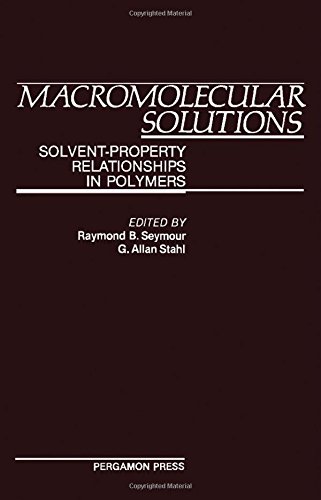 Beispielbild fr MacRomolecular Solutions: Solvent Property Relationships in Polymers zum Verkauf von Zubal-Books, Since 1961