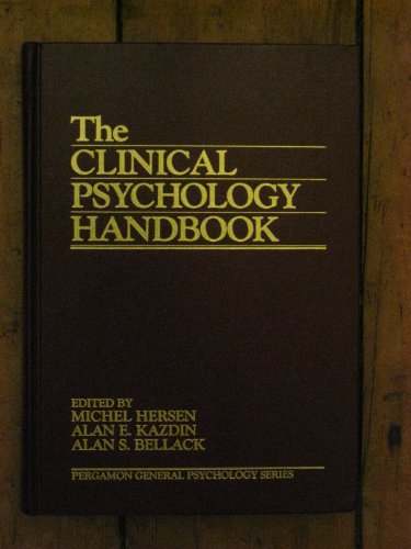 Stock image for Clinical Psychology Handbook (Pergamon General Psychology Series) for sale by HPB-Red