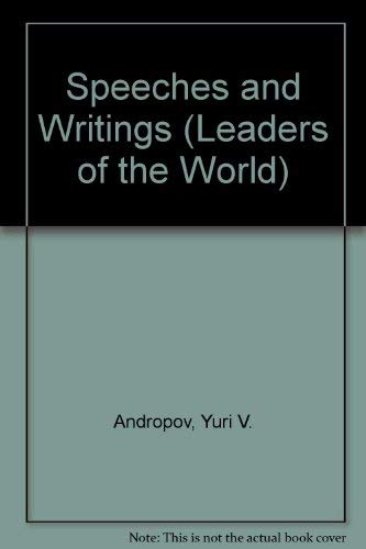 9780080281827: Speeches and Writings (Leaders of the World S.)