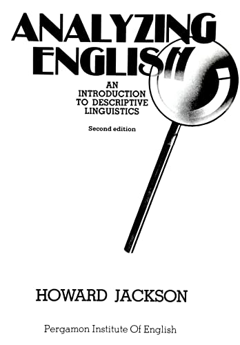 Stock image for Analysing English: Introduction to Descriptive Linguistics (Language Courses) for sale by WorldofBooks