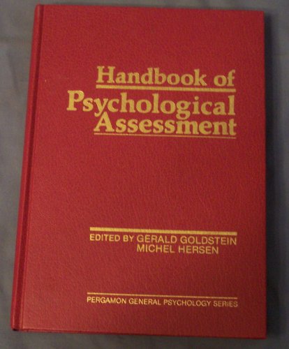 Stock image for Handbook of Psychological Assessment (General Psychology) for sale by Wonder Book