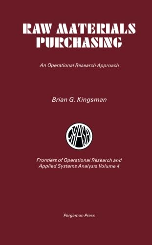 9780080299754: Raw Materials Purchasing: An Operational Research Approach