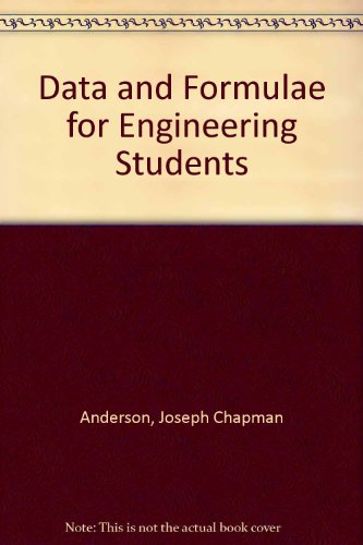 Stock image for Data and Formulae for Engineering Students for sale by AwesomeBooks