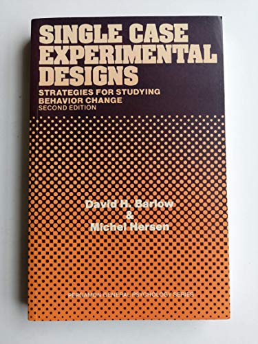 Stock image for Single Case Experimental Designs: Strategies for Studying Behavior Change for sale by ThriftBooks-Dallas