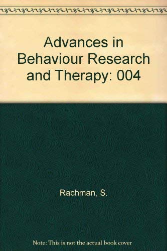Advances in Behaviour Research and Therapy (9780080315027) by Rachman, S.