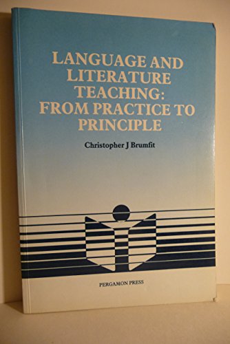 Beispielbild fr Language and Literature Teaching: From Practice to Principle zum Verkauf von Anybook.com