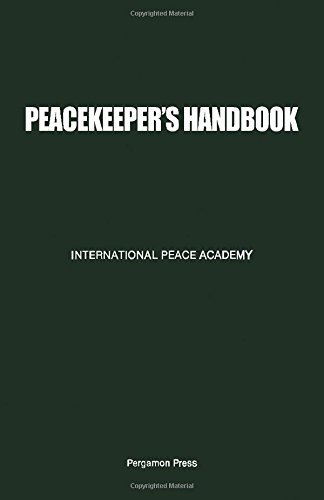 Beispielbild fr PEACEKEEPER'S HANDBOOK. zum Verkauf von Burwood Books