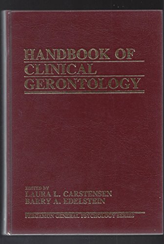 Beispielbild fr Handbook of Clinical Gerontology zum Verkauf von Better World Books