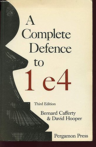 Stock image for A Complete Defence to 1 E4 (Pergamon Chess Series) for sale by Books From California