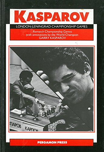 Beispielbild fr London-Leningrad Championship Games: Rematch Championship Games With Annotations by the World Champion (Pergamon Russian Chess Series) zum Verkauf von HPB-Red