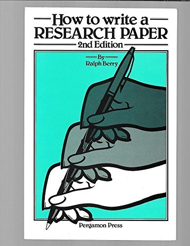 9780080326801: How to Write a Research Paper