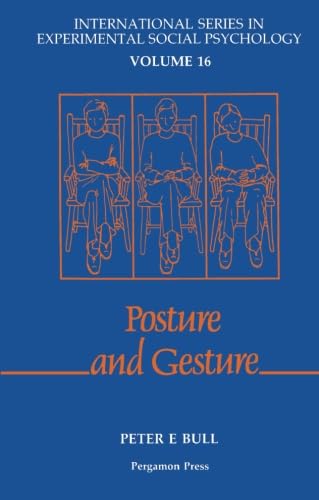 Stock image for Posture & Gesture (International Series in Experimental Social Psychology, Band 16) for sale by medimops