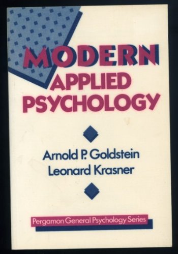 Beispielbild fr Modern Applied Psychology zum Verkauf von M and M Books