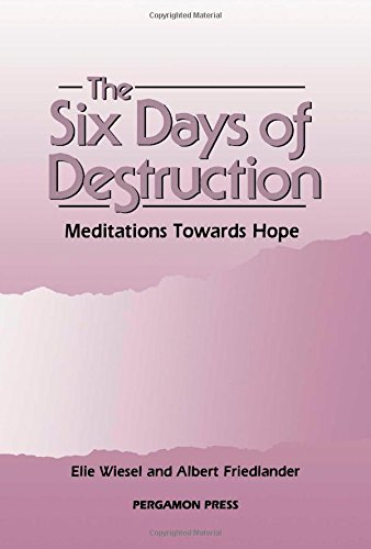 Beispielbild fr THE SIX DAYS OF DESTRUCTION: MEDITATIONS TOWARDS HOPE. (SIGNED) zum Verkauf von Any Amount of Books