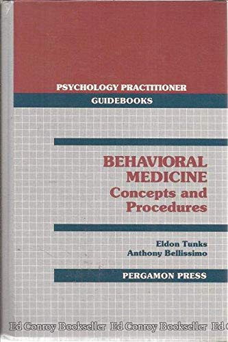 9780080368320: Behavioural Medicine: Concepts and Procedures