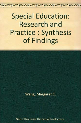 9780080402376: Special Education: Research and Practice : Synthesis of Findings