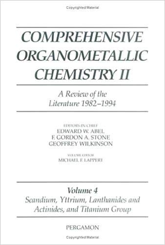 Stock image for Comprehensive Organometallic Chemistry II: Scandium, Yttrium, Lanthanides and Actinides, and Titanium, Zirconium, and Hafnium for sale by Revaluation Books