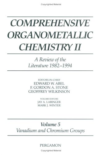 Stock image for Comprehensive Organometallic Chemistry II, Volume 5: Vanadium and Chromium Groups (Comprehensive Organometallic Chemistry II S) for sale by Iridium_Books