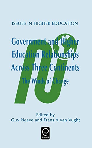Beispielbild fr Government and Higher Education Relationships Across Three Continents: The Winds of Change (Issues in Higher Education, Band 2) zum Verkauf von Buchpark