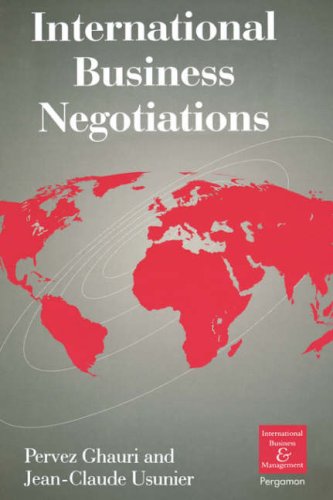 Imagen de archivo de International Business Negotiations a la venta por Better World Books Ltd