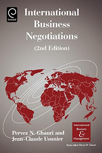 Imagen de archivo de International Business Negotiations a la venta por Blackwell's