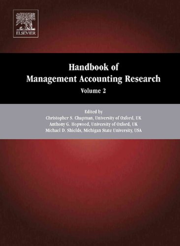 Stock image for Handbook of Management Accounting Research, Volume 2 (Handbooks of Management Accounting Research) for sale by Iridium_Books