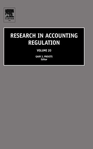 Stock image for Research in Accounting Regulation (Volume 20) for sale by Phatpocket Limited