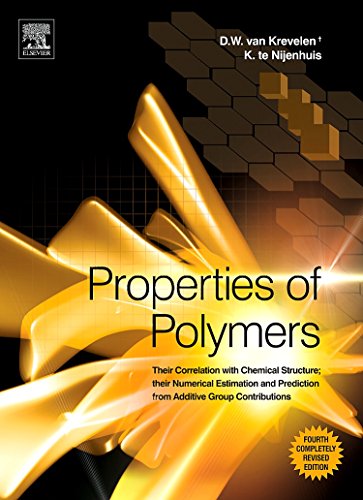 Beispielbild fr Properties of Polymers: Their Correlation with Chemical Structure; their Numerical Estimation and Prediction from Additive Group Contributions zum Verkauf von Salish Sea Books