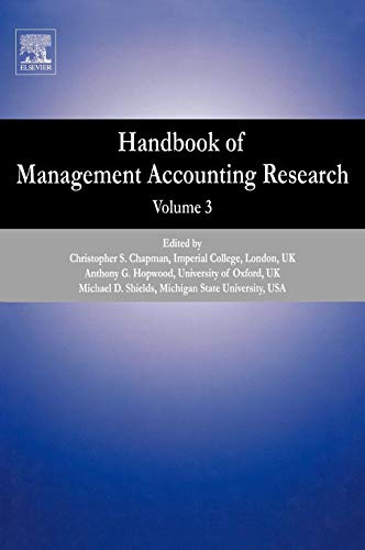 Imagen de archivo de Handbook of Management Accounting Research (Handbooks of Management Accounting Research, Volume 3) (Volume 3) a la venta por Anybook.com