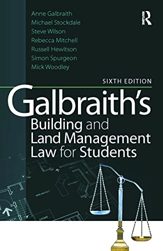 Beispielbild fr Galbraith's Building and Land Management Law for Students zum Verkauf von WorldofBooks