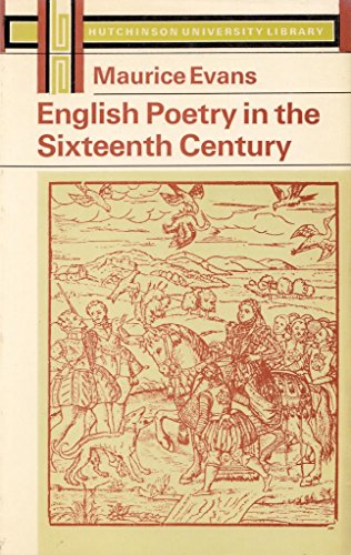 Beispielbild fr English Poetry in the Sixteenth Century (Univ. Lib.) zum Verkauf von Better World Books
