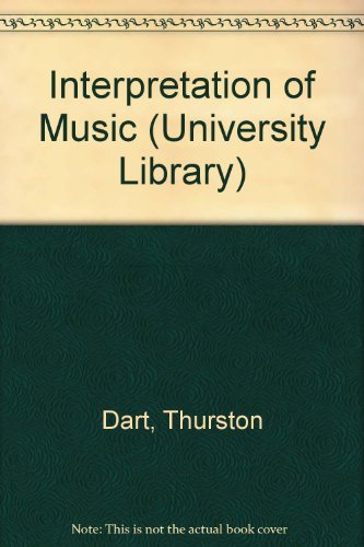 Stock image for The Interpretation of Music for sale by Green Street Books