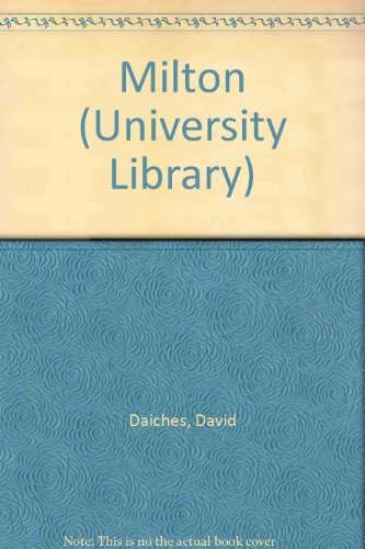 9780090355822: Milton (University Library)