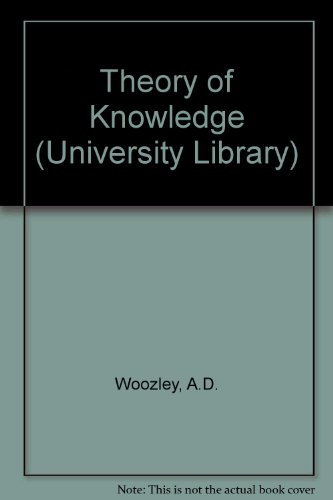 Imagen de archivo de Theory of Knowledge : An Introduction a la venta por Sarah Zaluckyj