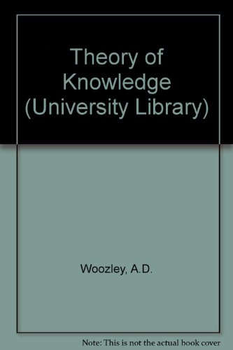 Stock image for Theory of Knowledge (University Library) for sale by Goldstone Books