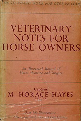 Stock image for Veterinary Notes for Horse Owners; an illustrated manual of horse medicine and surgery for sale by SecondSale