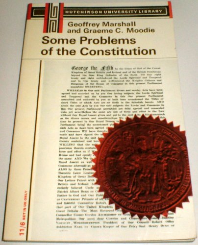 Beispielbild fr Some Problems of the Constitution (University Library) zum Verkauf von WorldofBooks