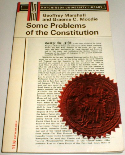 Stock image for Some Problems of the Constitution (University Library) for sale by WorldofBooks