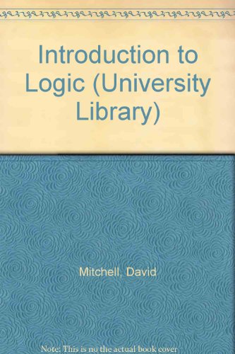 9780090646333: Introduction to Logic (University Library)