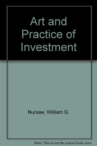 9780090669424: Art and Practice of Investment