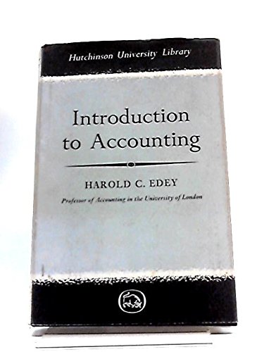 9780090674015: Introduction to Accounting (Univ. Lib.)