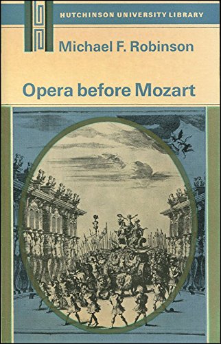 9780090804221: Opera Before Mozart (University Library)