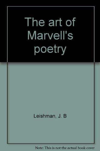 Beispielbild fr The Art of Marvell's Poetry zum Verkauf von Anybook.com
