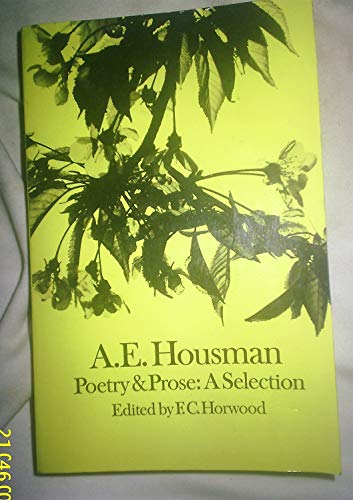 Imagen de archivo de Poetry and Prose: A Selection a la venta por WorldofBooks