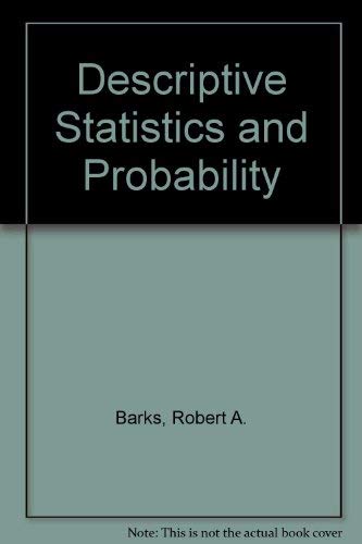9780091125103: Descriptive Statistics and Probability