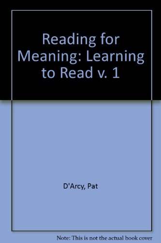 9780091149307: Learning to Read (v. 1) (Reading for Meaning)