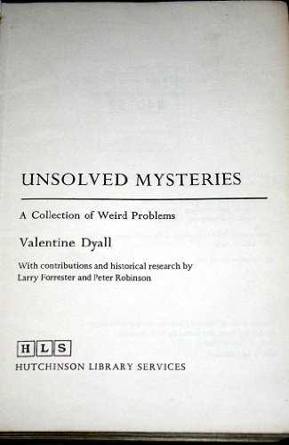 9780091187101: Unsolved Mysteries: A Collection of Weird Problems