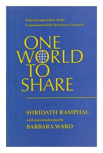 Beispielbild fr One World to Share: Selected Speeches of the Commonwealth Secretary-General, 1975-9 zum Verkauf von PsychoBabel & Skoob Books