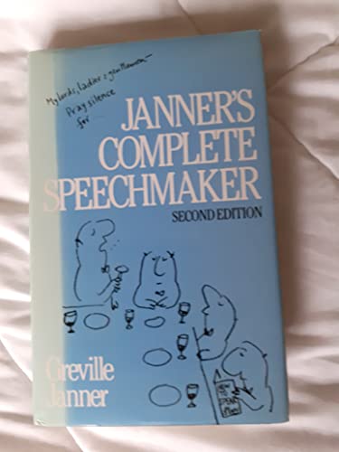 Beispielbild fr Janner's Complete Speechmaker zum Verkauf von WorldofBooks
